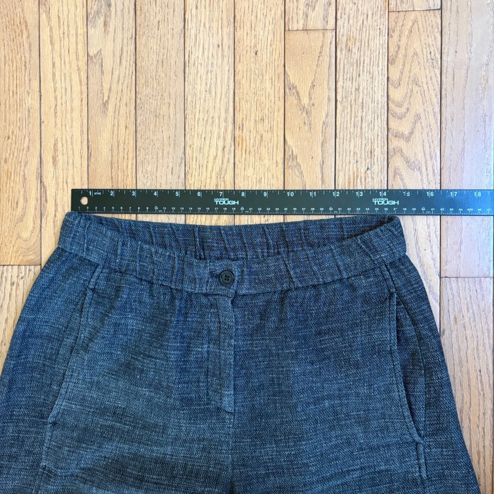 Eileen Fisher Wide Leg Hemp Ankle Crop Pants Cottagecore Petite Small - Picture 11 of 13